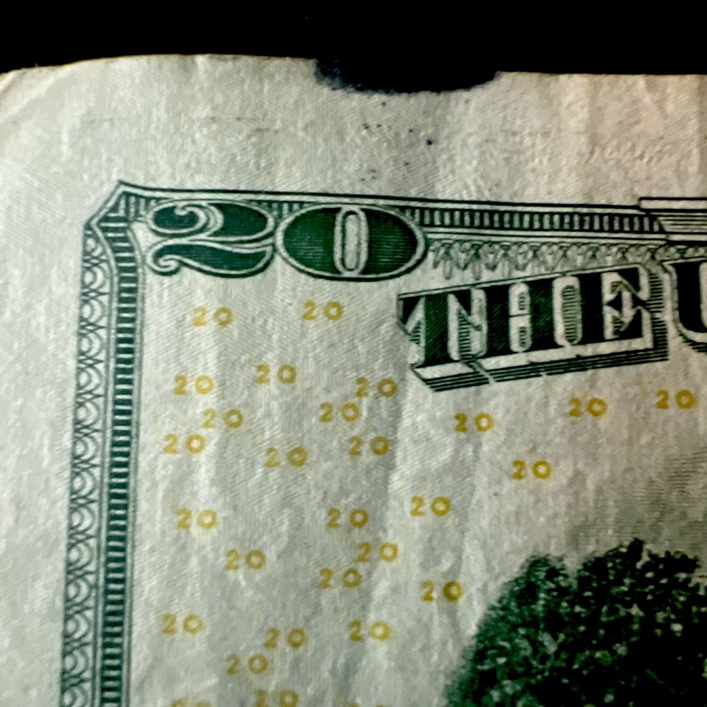 2017-A DOLLAR BIll INK ERROR