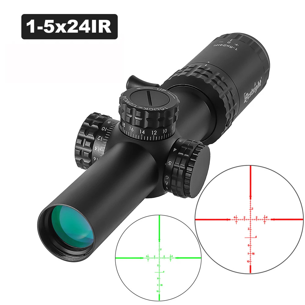 1-5x 24 Tactical Optic Scope Illuminated Grid Compact Ar15