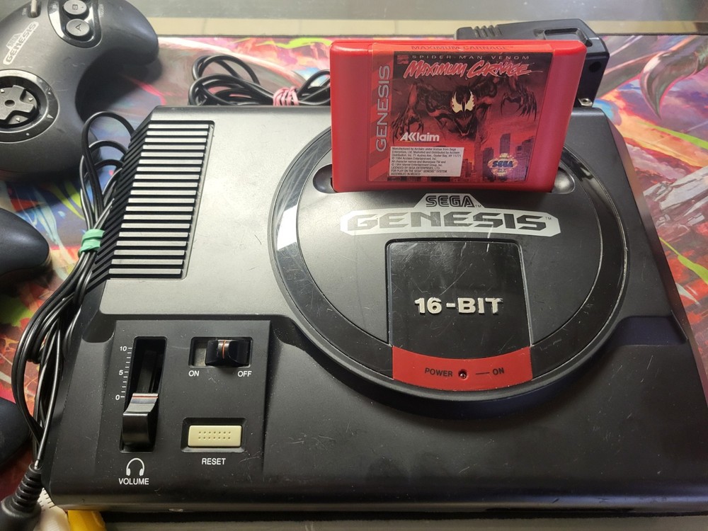 Sega Genesis 16-Bit Console Bundle Tested Working + 3 Games