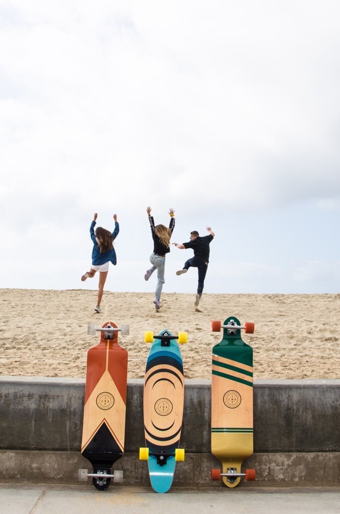 YOCAHER Longboard Complete - Earth Series - Wind