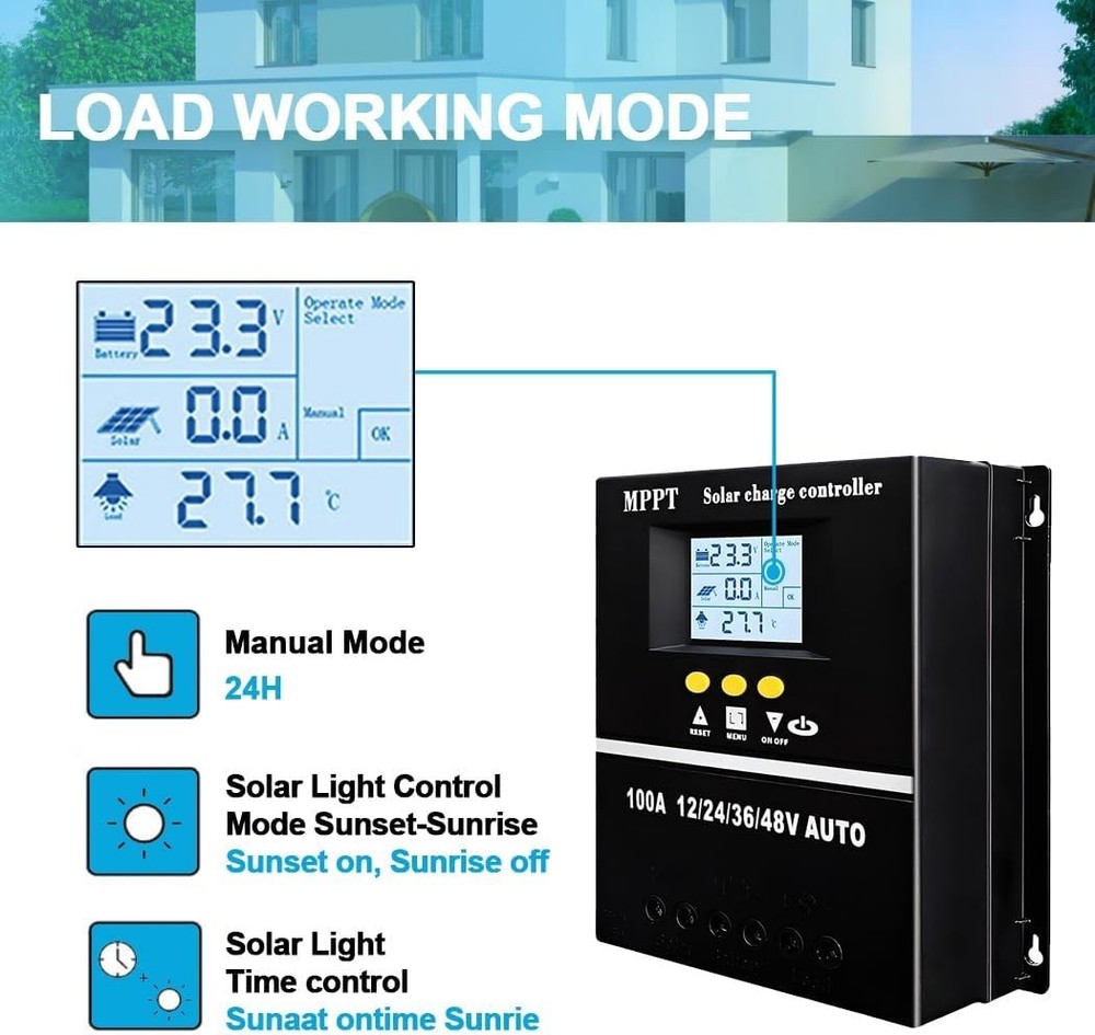 Advanced 100A MPPT Solar Charge Regulator for Efficient Energy Management