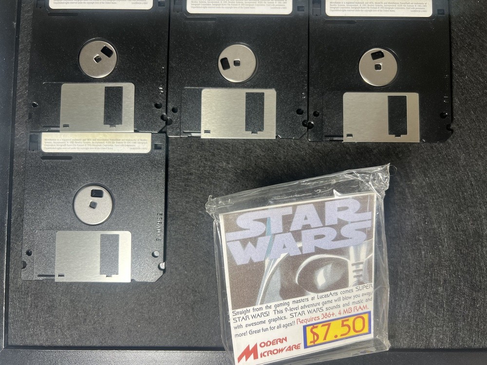 Vintage Star Wars Floppy Disk Computer Game NEW