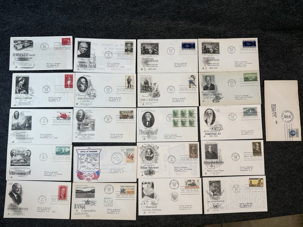 Vintage 1960s US First Day Covers Collection - 30+ ArtCraft Cacheted FDCs