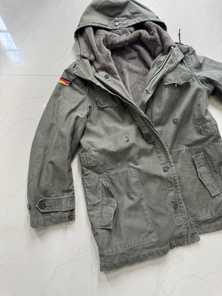 German Army Olive Drab Lined Parka Vtg 70s