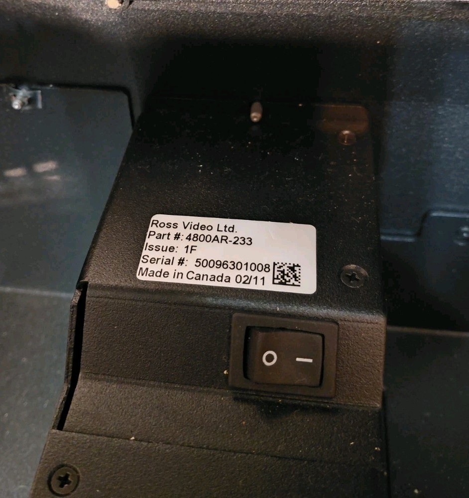 Ross Video Vision 2 Control Panel V2MP-001 - Powers On - Very Nice - UNTESTED