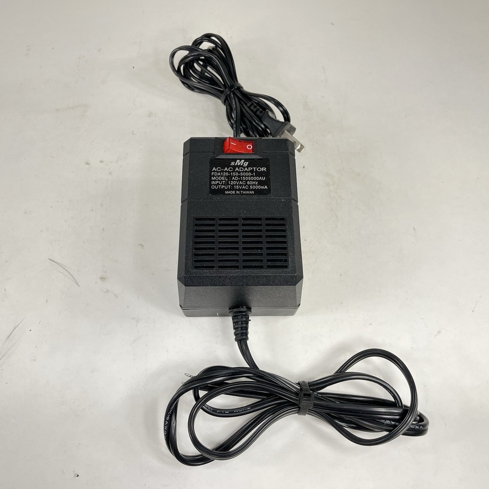 sMg AC-AC Adapter Output 15VAC 500mA Untested