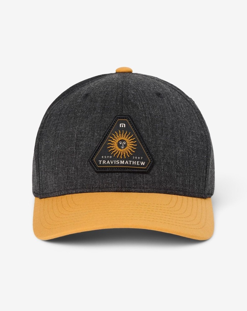 TravisMathew Men's Standard Bumpy Flight Adjustable Snapback Hat Cap, Heather...