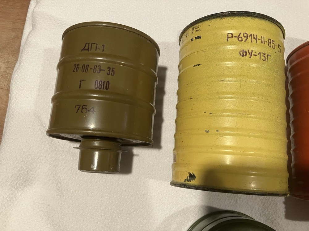 Soviet gas mask filters