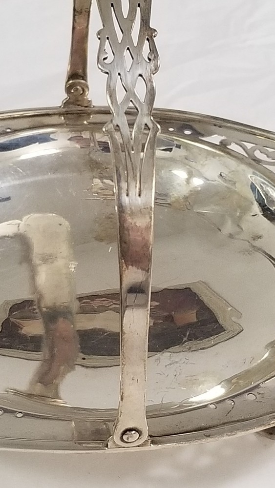 GORHAM STERLING SILVER LACY BASKET 1911