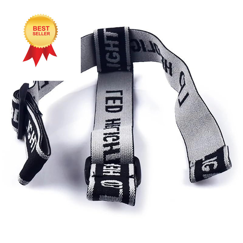 RecDec 4 Pack Headlamp Strap Replacement Headband Head Lamp Elastic Black