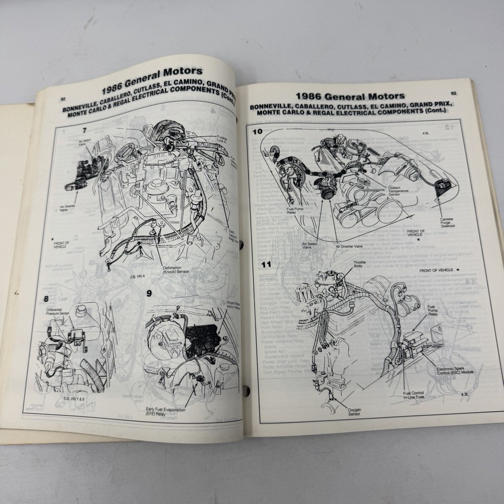 1986 Mitchell Electrical Component Locator Manual