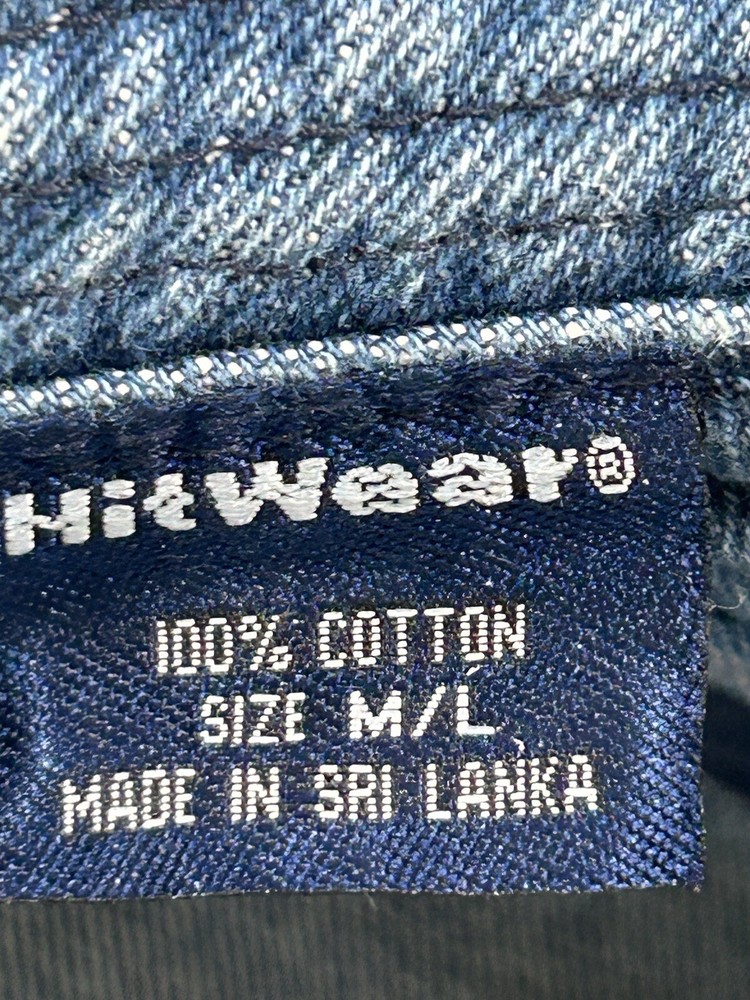 Blue Denim Bucket Sun Hat Cap Size M/L