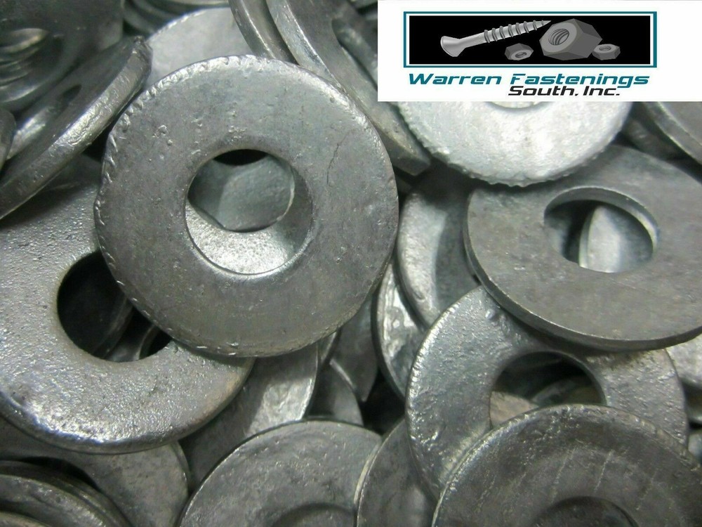 75 Piece Galvanized Assembly 1/2"-13 Carriage Bolts, Flat Washers & Nuts