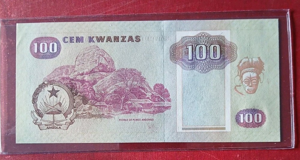 ANGOLA ( 1991 ) 100 KWANZAS AUNC