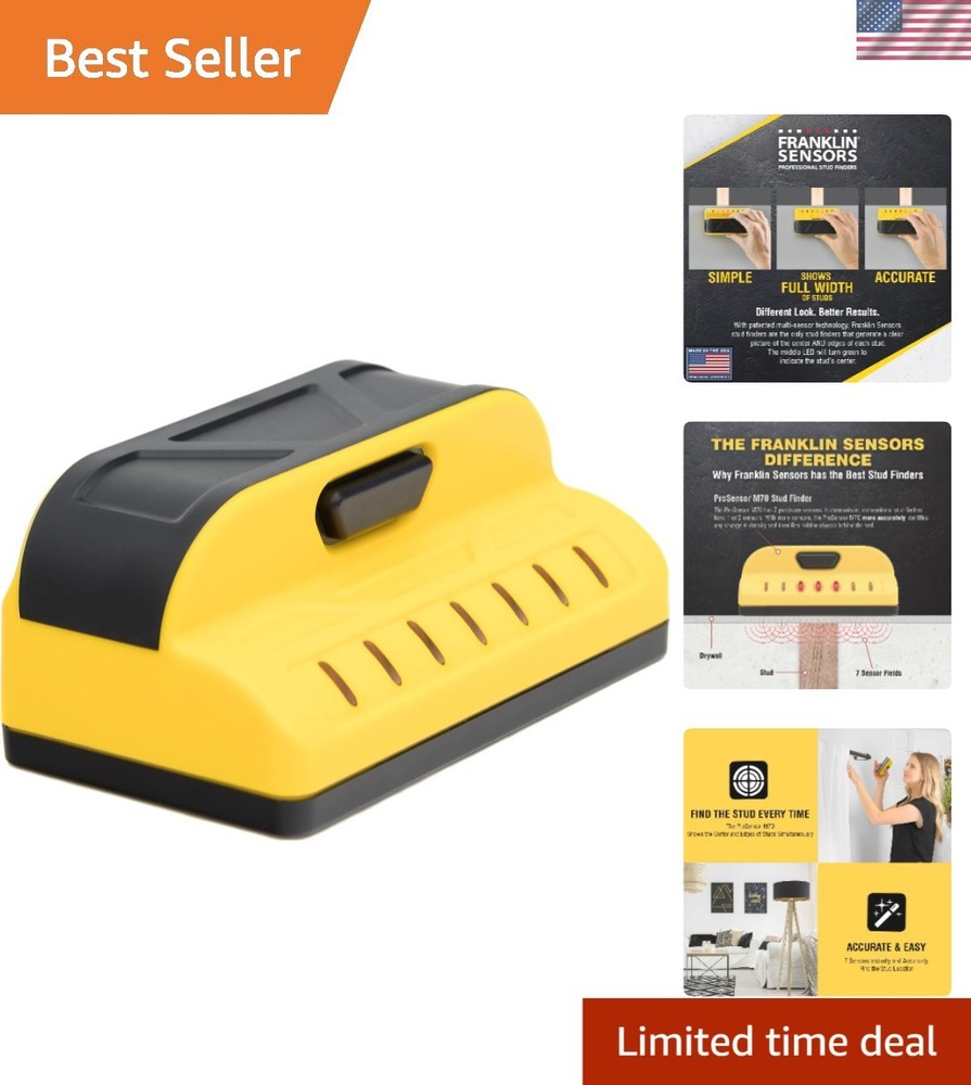 ProSensor M70 Stud Finder - 7-Sensor Wall Scanner for Accurate Stud Detection