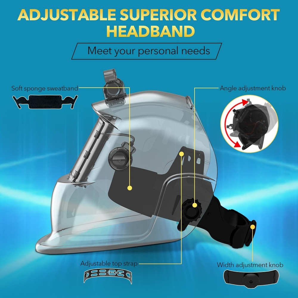 TRQWH Auto Darkening Welding Helmet & Welding Tools Backpack, Large Capacity