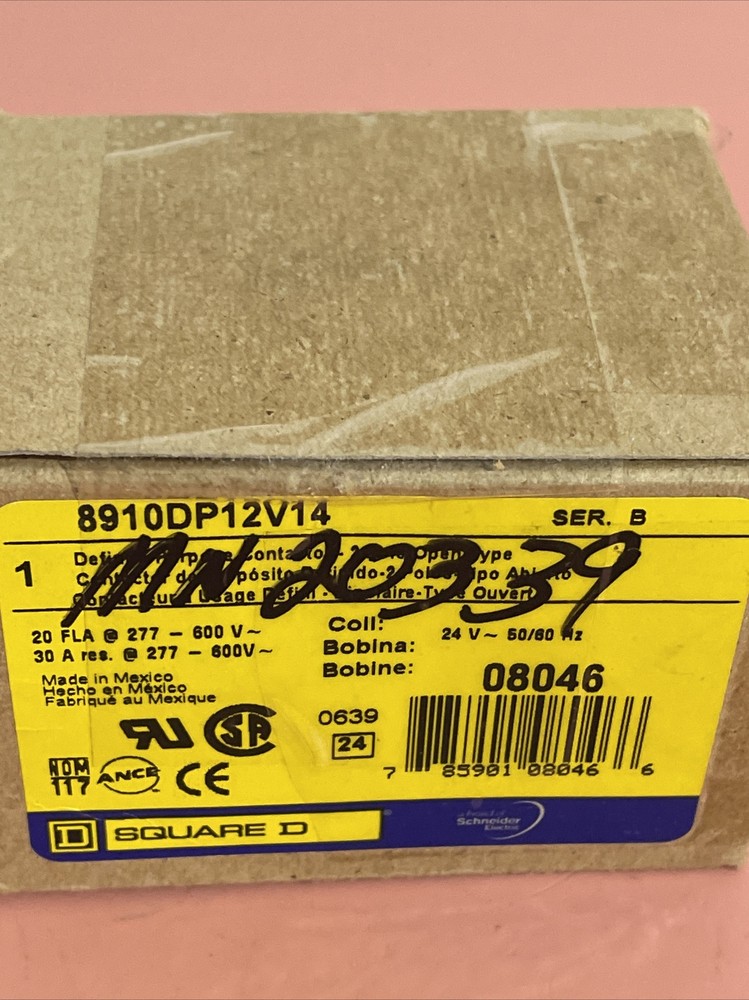 NEW W/Box 8910DP12V14 SQUARE D