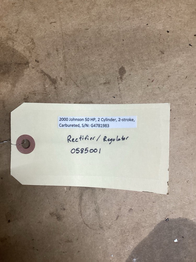 Johnson Evinrude RECTIFIER & REGULaTOR ASSY 0585001 OUTBOARD