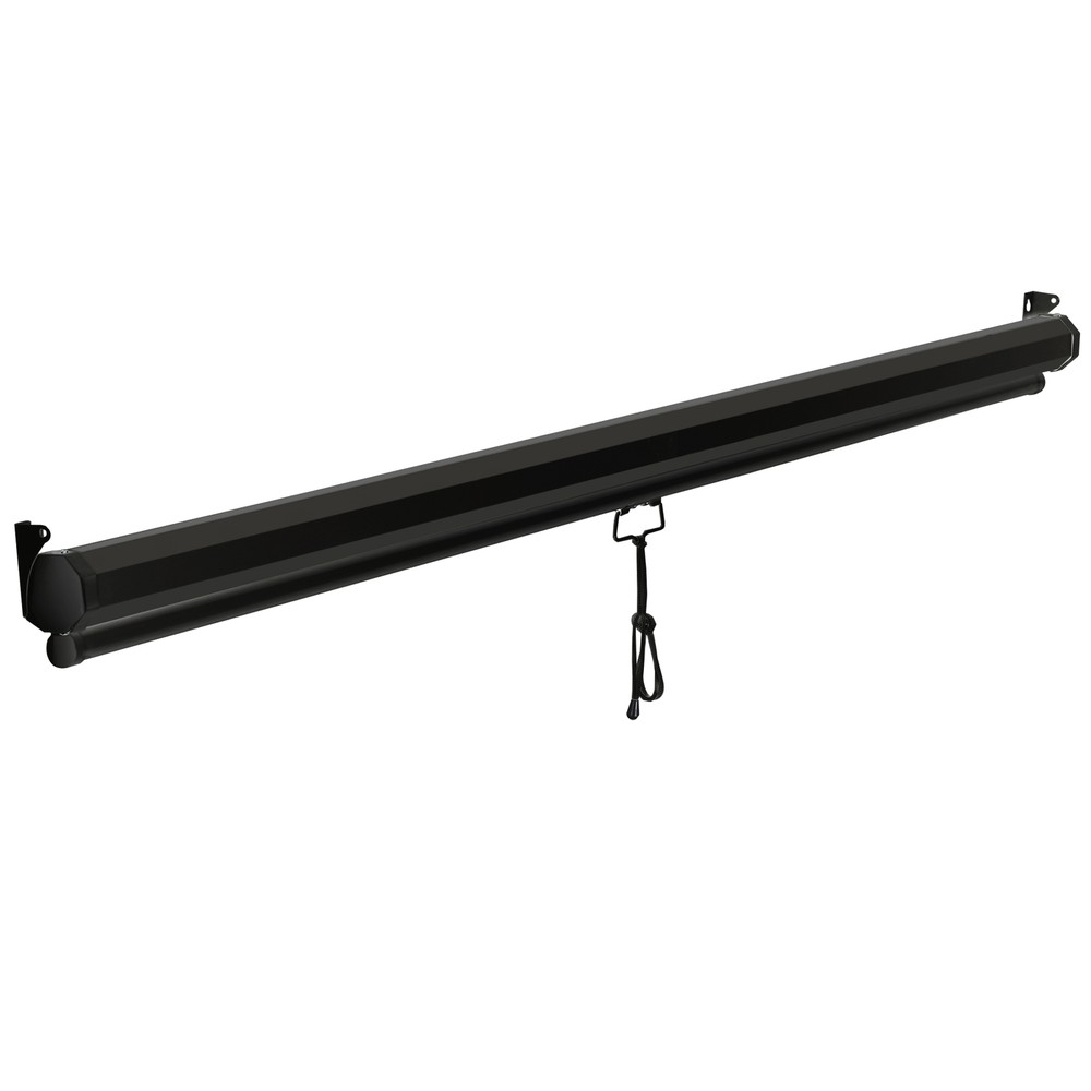 72 Inch Projector Screen Projection Screen Manual Pull Down 4:3 HD Format Black