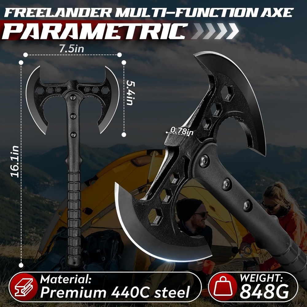 Professional Throwing Axe Set – 2-Pack 16" Throwing Hatchet Set W/ Sheaths