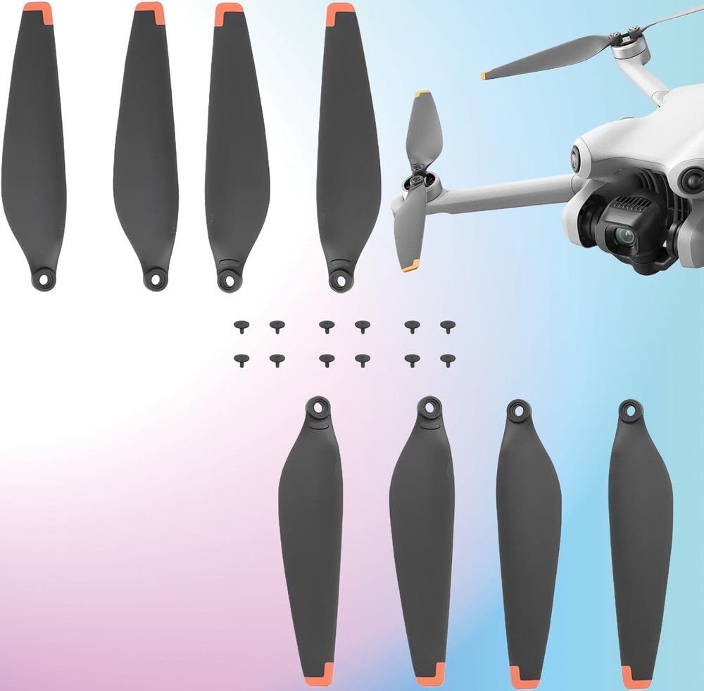8 Pack Low Noise Quick Release Propeller Blades for DJI Mini 4 Pro and Mini 3