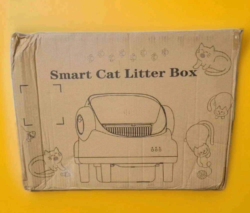 Automatic with App Control~self Cleaning Litter Box,Open Top For Multiple Cats~