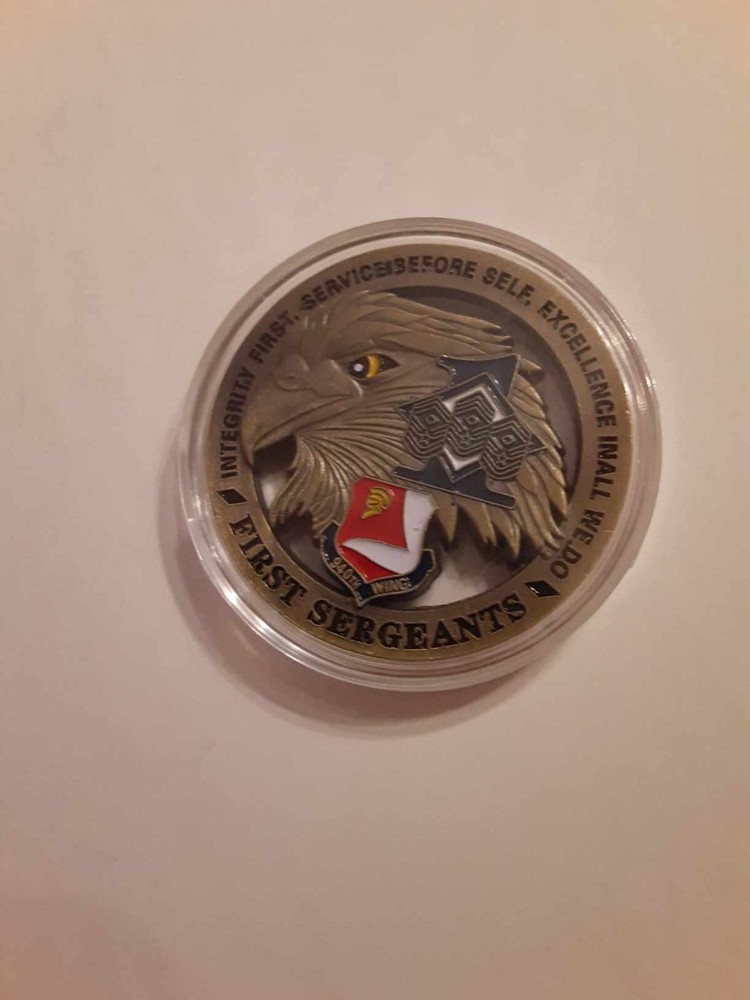 First Sergeants 940th Wing Hobo Nickel Challenge Coin Eagle