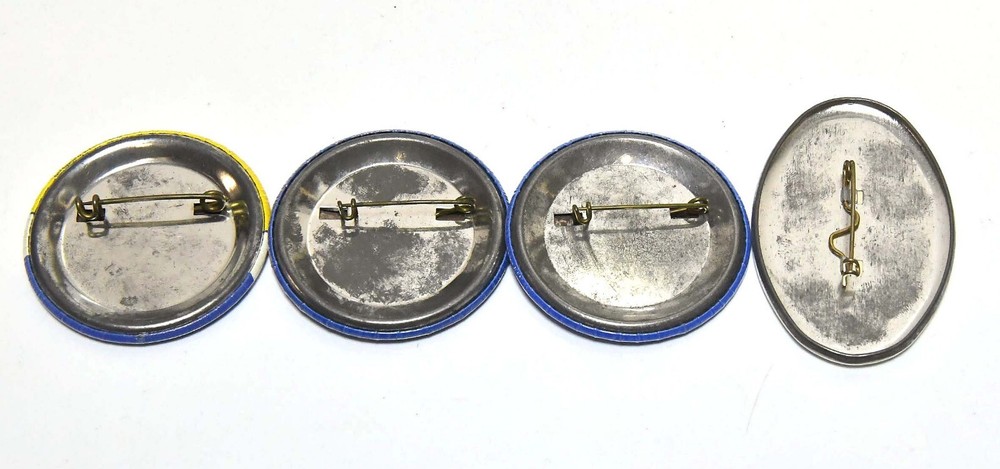 4 1970s LA CROSSE, WISCONSIN INTERSTATE FAIR BUTTON PINBACKS