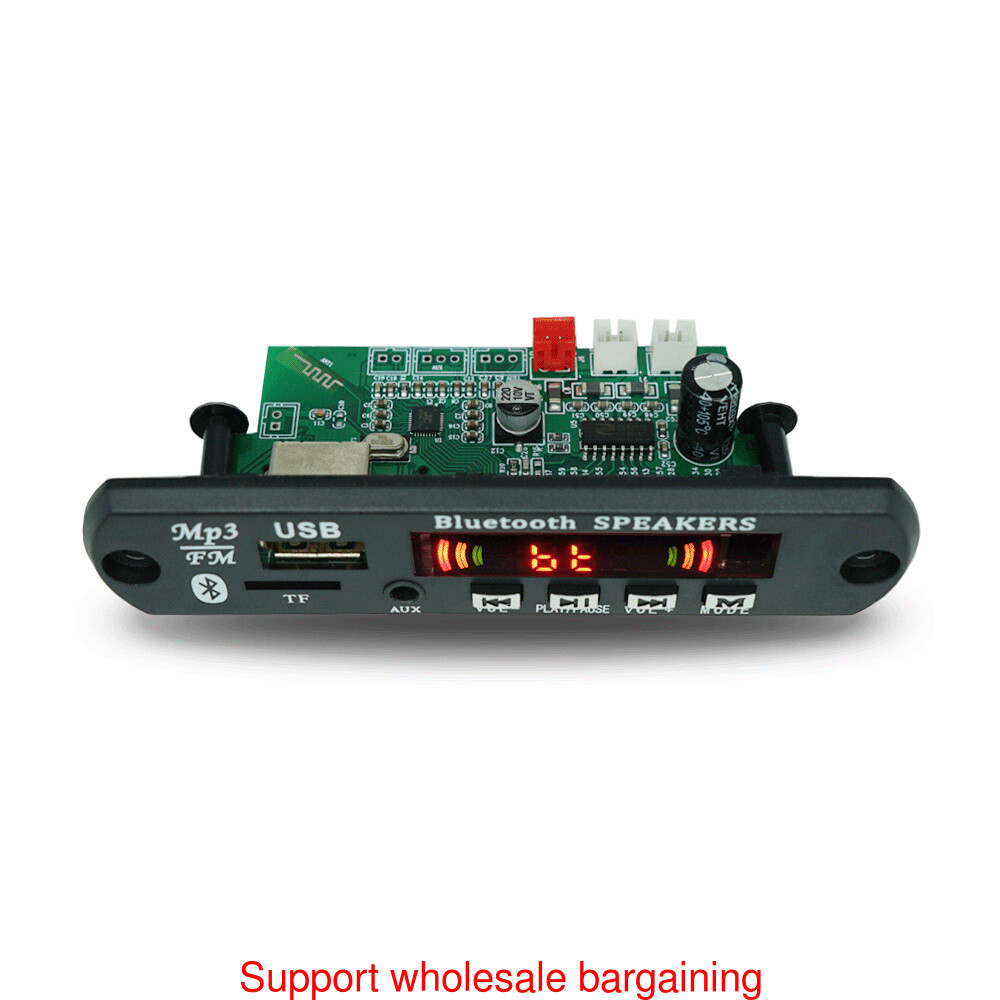 Wireless 12V WMA 2*15W Amplifier MP3 Decoder Board Audio Module USB TF Radio