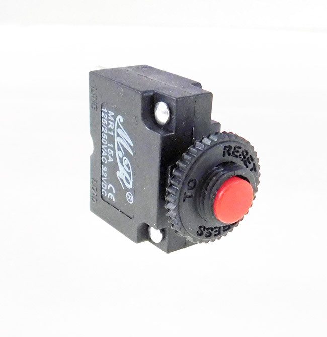 PROCRAFT MR1-15A 15A Panel Mount Circuit Breaker / Overload Protector