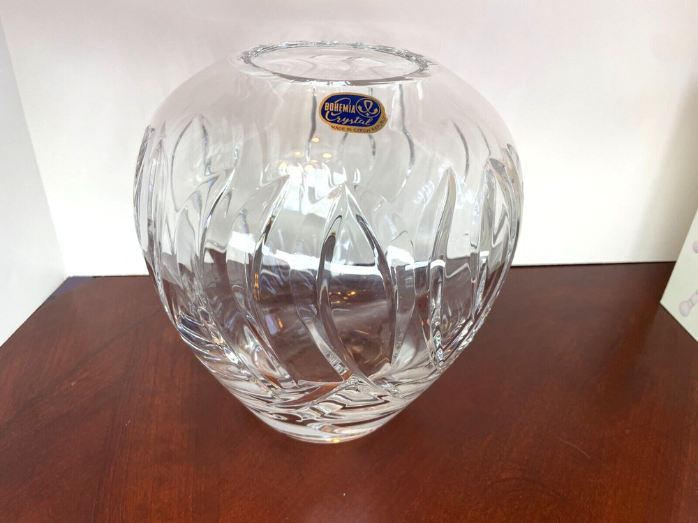 Bohemia Crystal Vase 8"