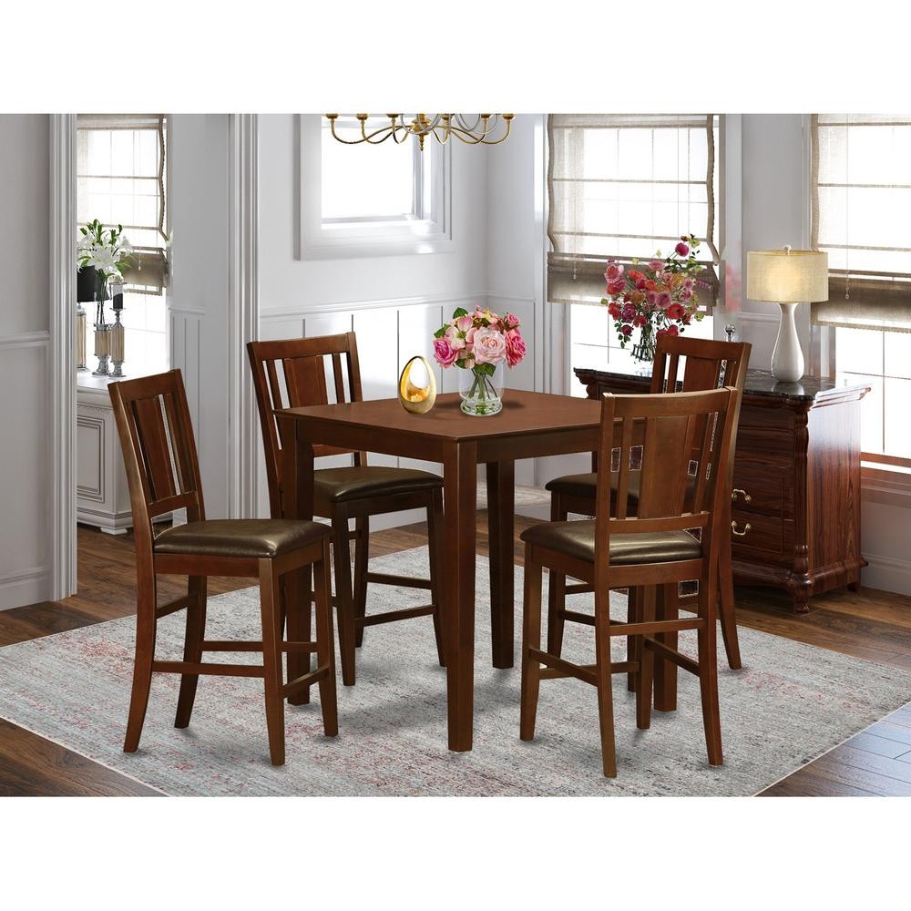 5 Pc pub Table set-counter height Table and 4 Stools.