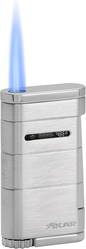 Xikar Cigar Lighter Allume Single Jet Torch Silver