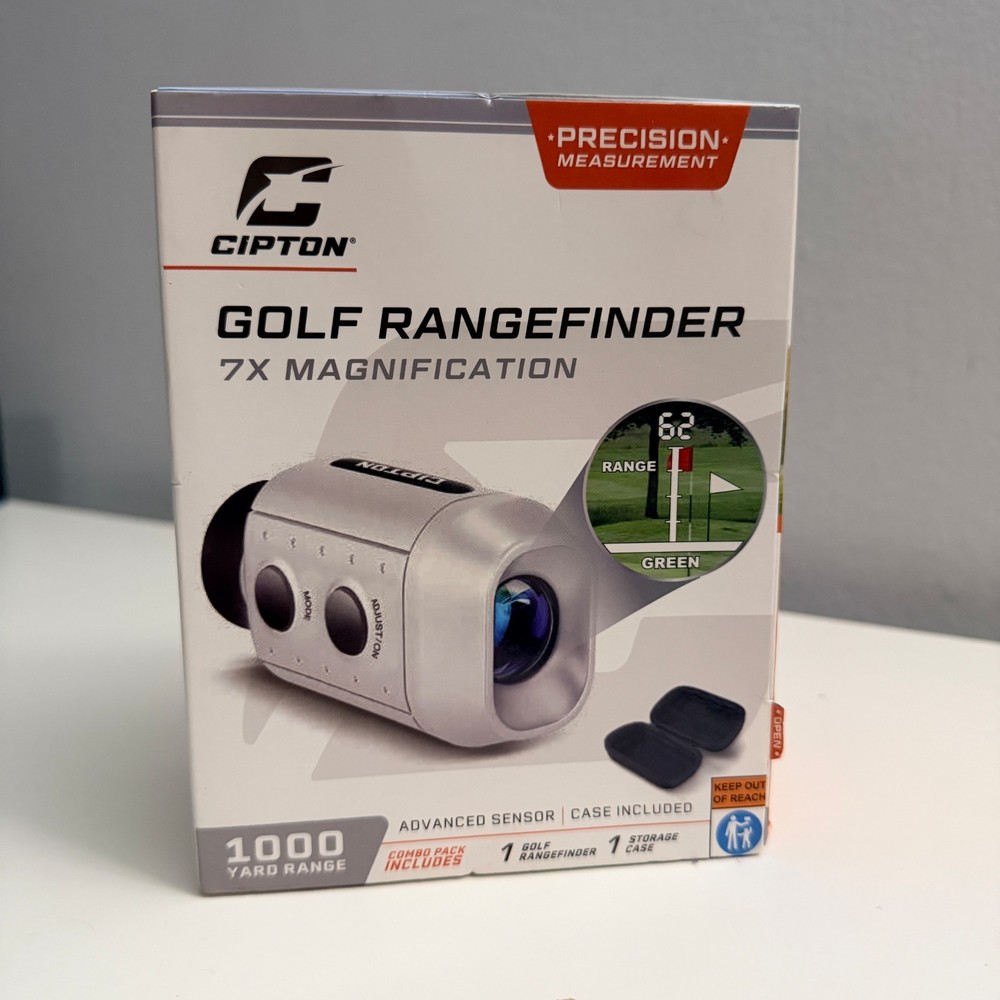 Cipton Golf Rangefinder 1000-Yard Precision | 7x Magnification + Case