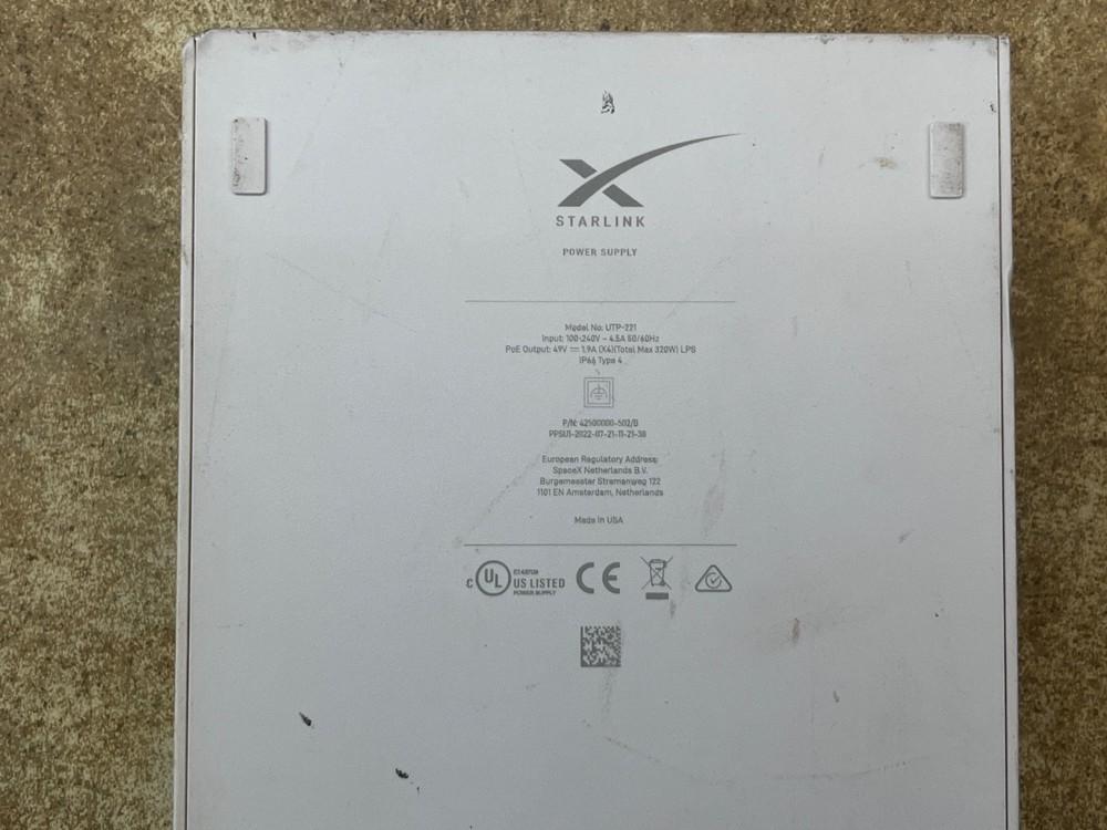 Starlink UTP-221 Router Power Supply