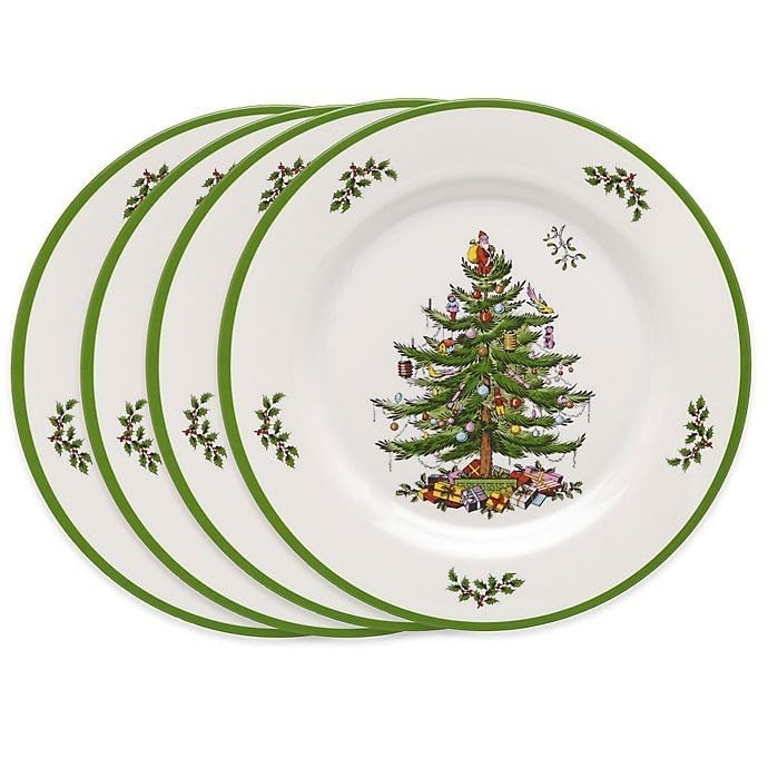 Spode Christmas Tree 12-Piece Dinnerware Set, Service for 4 - Dishwasher Safe