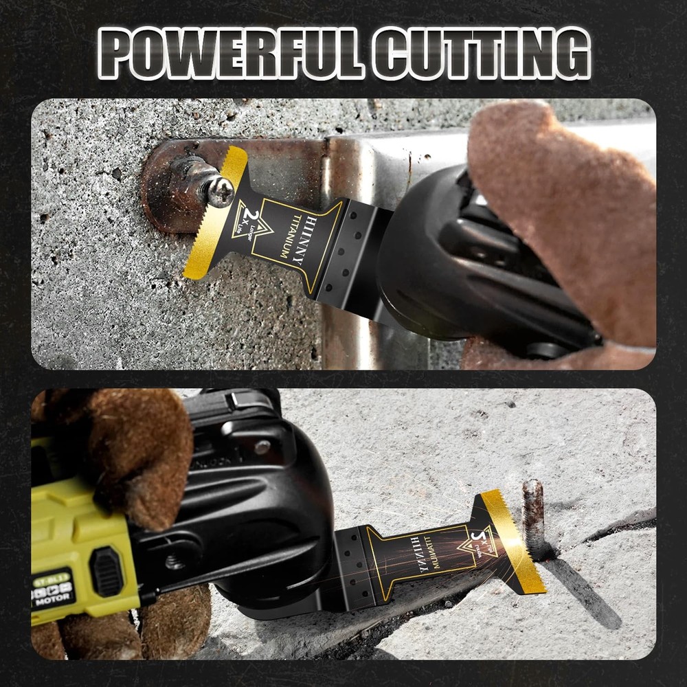 3PCS Titanium Oscillating Tool Blades, Professional Universal Titanium