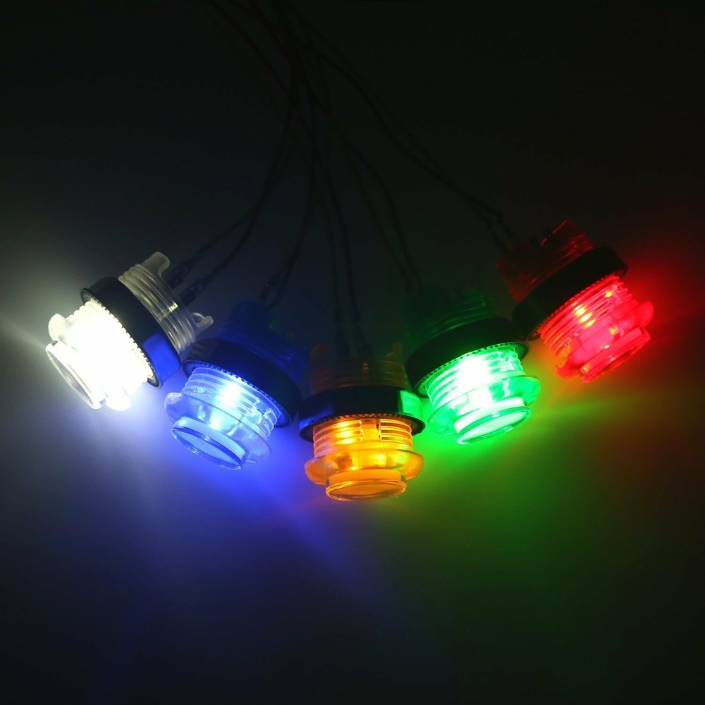 Arcade LED Push Buttons illuminated Microswtich JAMMA MAME Raspberry DIY +5V New