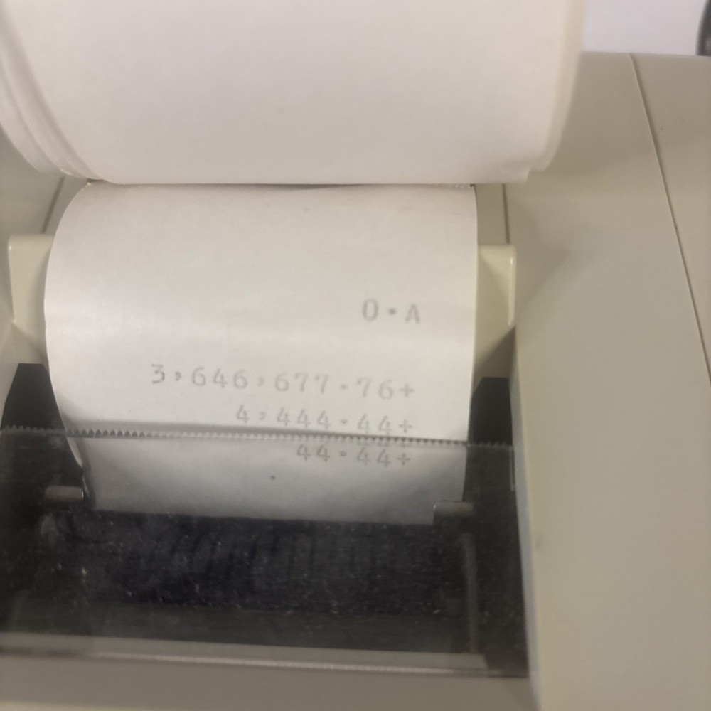 Vintage Sharp EL-1197PII Printing Calculator Tested Working