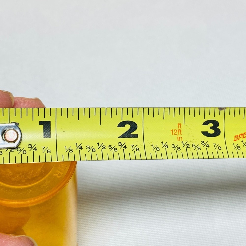 24 Tall Amber Empty Pill Bottles with Lids Craft Storage Organization Solution