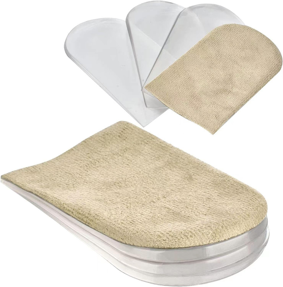 Adjustable Heel Lift Inserts 2 Pack Soft Silicone Height Increase Insoles Heel L