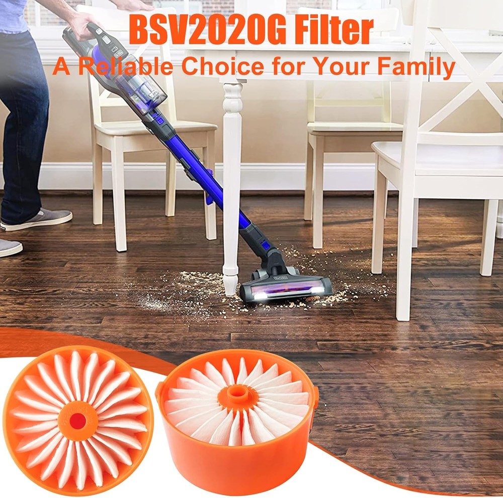 4 Pack Filter Element for BLACK DECKER POWERSERIES Cordless Stick Vacuum
