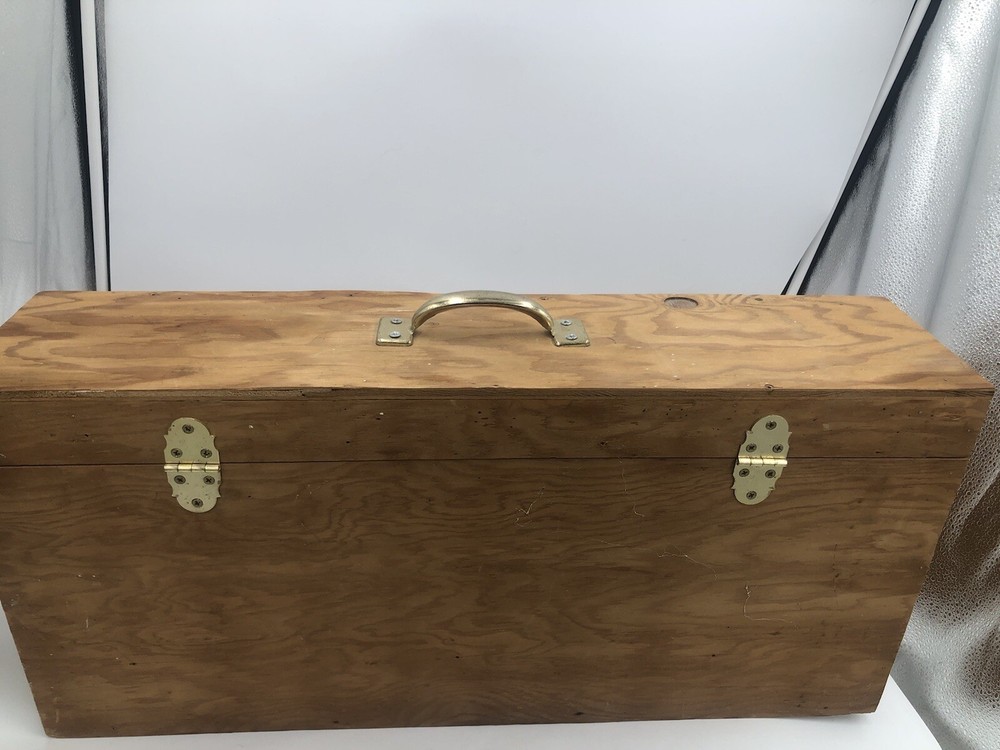 Solied Wood Tool Box Vintage