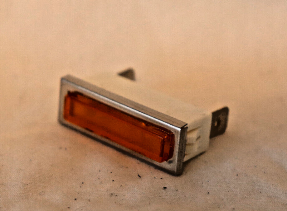 2330QD3 Visual Communications Company VCC Indicator Neon Amber Panel Mount Lamp