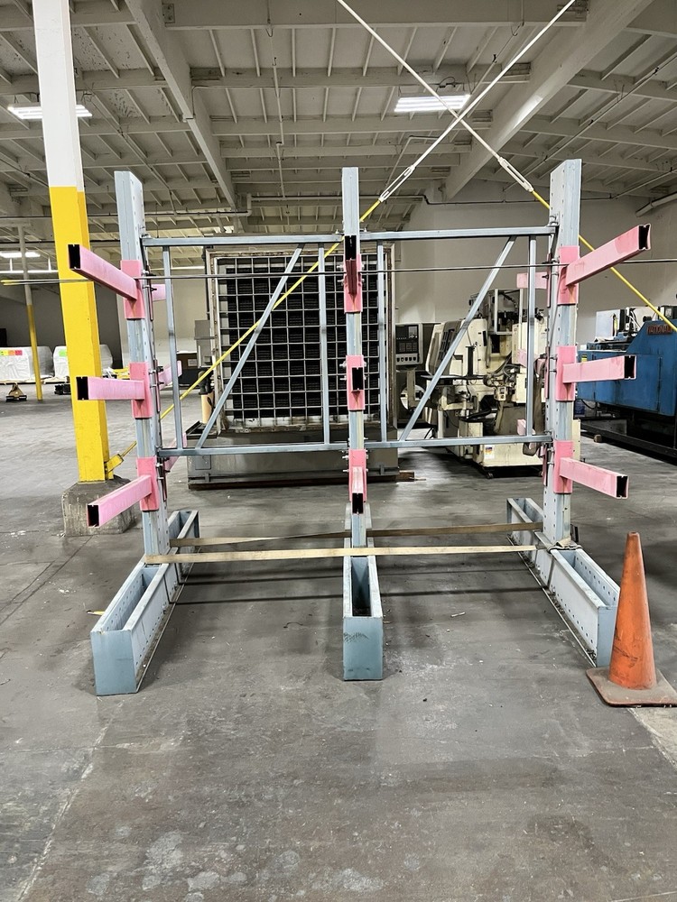 Double Sided Material Rack.
