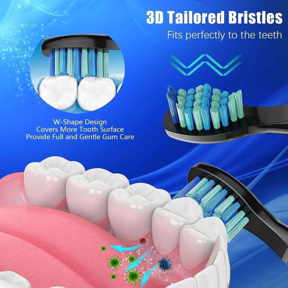 10 Pack Toothbrush Replacement Heads Compatible with