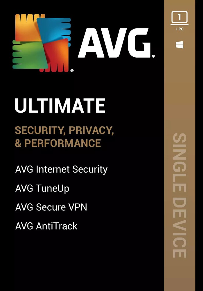 AVG Ultimate 2026 for 1 Device 1 Year for Windows PC - Same Day Email Code