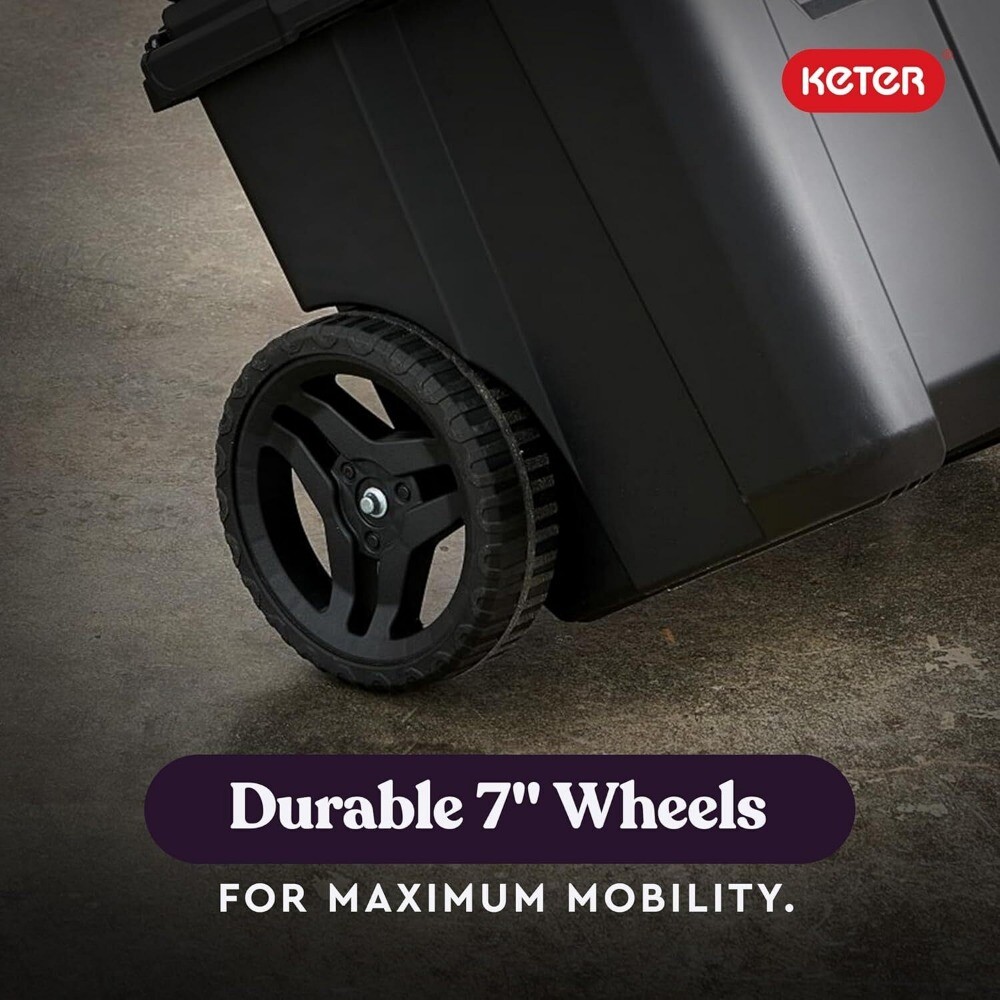 Keter Stack-n-Roll Modular Tools Organizer for Garage Storage and DIY, NEW..