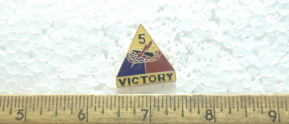 US Army - 5th Armored Division - Victory Pin