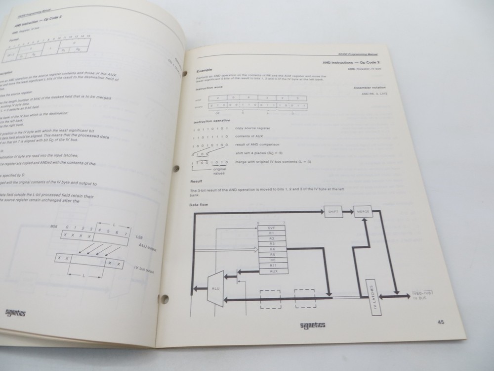 Signetics 8X300 Programming Manual 1978 vintage technology reference
